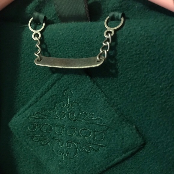 Emerald Jou Jou Almost Velvet Trench - Picture 2 of 8